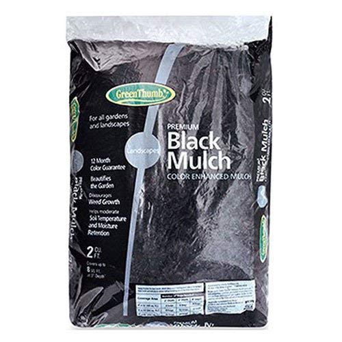 GARICK BG2CFDMBGT Green Thumb Mulch, 2 cu. ft., Black