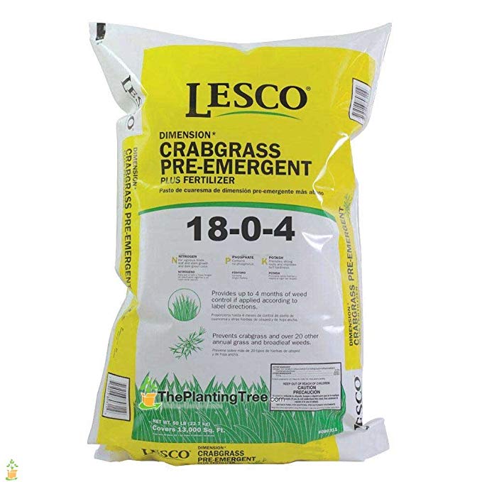 Lesco Pre-Emergent with Fertilizer 18-0-4 50lbs Bulk Bag (Weed Prevention and Lawn Feed)