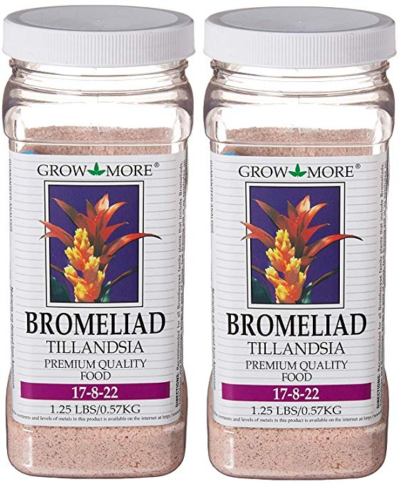 Grow More 5118 Bromeliad Tillandsia Food 17-8-22, 1.25-Pound (1, 2-Pack)