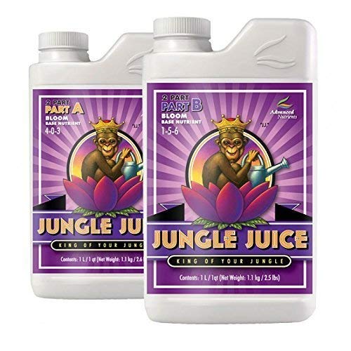 Advanced Nutrients Jungle Juice 2-Part Bloom Part A+B Soil Amendments Set (1 L)