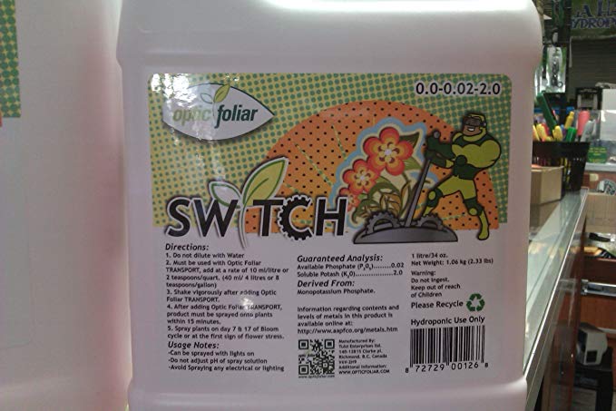 Optic Foliar Switch 4 Liter with Transport 60ml