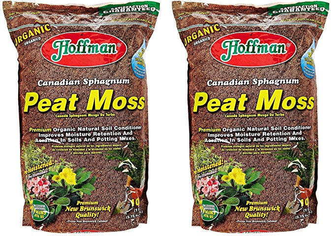 Hoffman 15503 Canadian Sphagnum Peat Moss, 10 Quarts (2, 1)