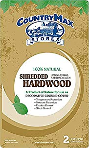 CountryMax Natural Shredded Hardwood Mulch, 2 Cu. Ft.