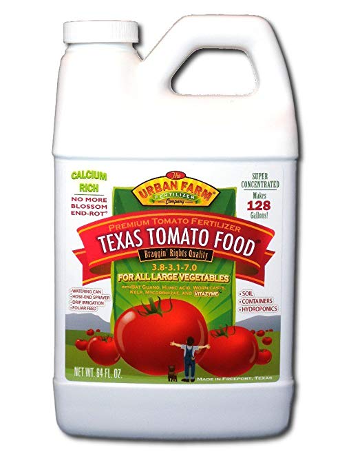 Urban Farm Fertilizers Texas Tomato Food. Competition Tomato Fertilizer. 1/2 Gallon