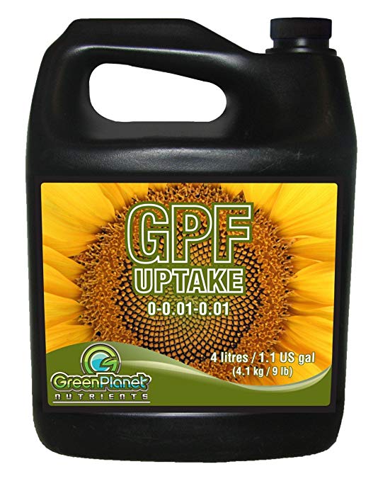 Green Planet Nutrients - GPF UPTAKE (4 Liters) (0-0.01-0.01) | Fulvic Acid - 3% Concentration - The Highest Quality Fulvic Acid on the Market and Is Compatible with Any Nutrient.