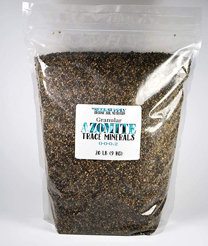 The Seed Supply 20 Pound Granular AZOMITE Natural Trace Mineral Granulated Fertilizer