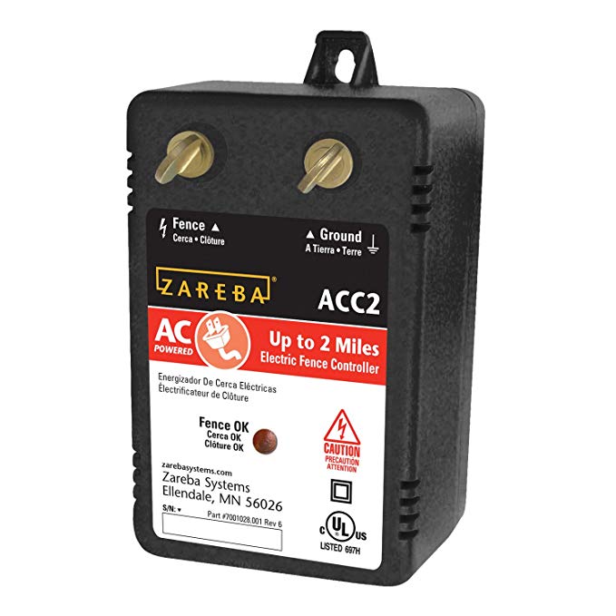 Zareba ACC2 Electric Powered Solid State 2-Mile Fence Charger