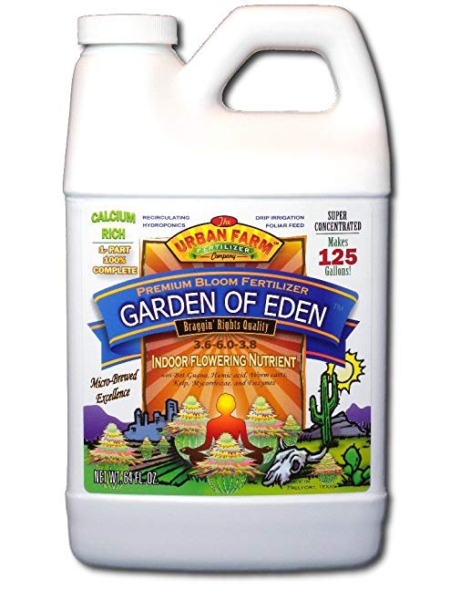 Urban Farm Fertilizers Garden of Eden Hydroponic Nutrient, 1/2 Gallon