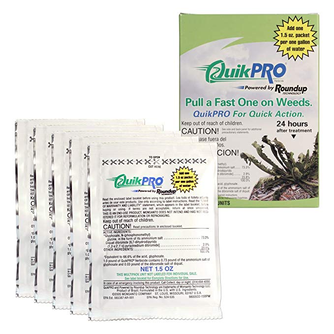 Roundup QuikPro Dry Packs (6x(5x1.5 Oz Box) - 6 Boxes per master case