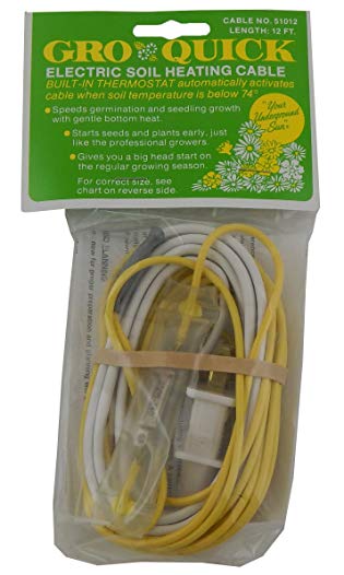 Gro Quick Electric Soil Heating/Warming Cable-ea 12 Ft