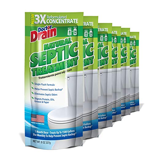 Doctor Drain Natural Septic Treatment, 6 Count