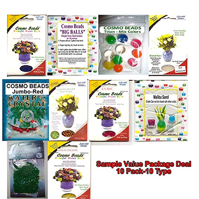 Crystal Soil-Sample Value Package Deal;10 Pack-10 Type (Save$$over purchasing them separately!)
