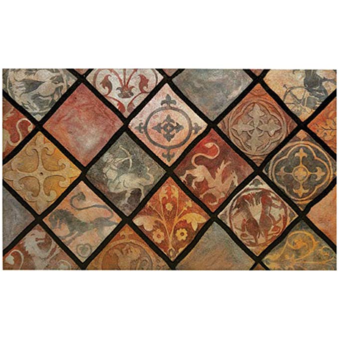 Apache Mills 7381029F Masterpiece Spanish Tiles Mat