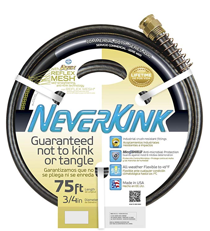 Teknor 988475 Neverkink Commercial Duty Hose, 3/4-Inch by 75-Feet