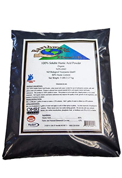 Soluble Humic Acid Powder - Organic - 5lb Bag