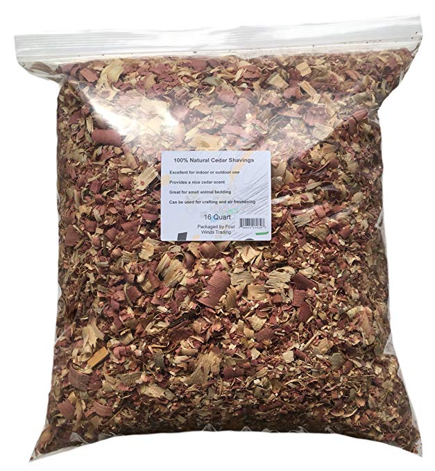 100% Natural Cedar Shavings (16 Quart)